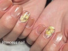 プリンセスネイル(Princess nail)/手描きフラワー×マグ10,400
