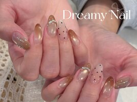 ドット×ブラウングラデ