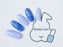 ネイルサロン ラビットフット(Rabbit foot)/デニムデザイン8980円！