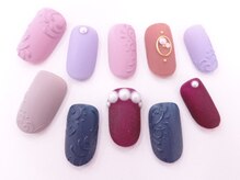 ネイルサロンクイール 宇都宮店(NAIL SALON QUILL)/レリーフアート+マットコート