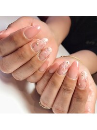 雪の結晶ネイル
