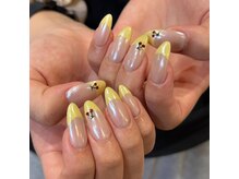 ウェイビーズ ネイル(wavy's.nail)/パールパウダーフレンチネイル
