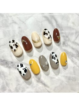 オータムアニマルネイル