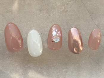 シエルネイルスタジオ 新宮店(Ciel nail studio)/【定額★上品シンプル】No.4