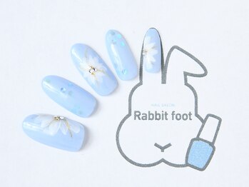 ネイルサロン ラビットフット(Rabbit foot)/フラワーネイル8980円！
