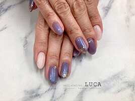 W-948 パープルニュアンスネイル