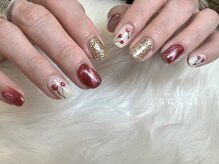 アンガット(angot.)/チェリーカラー推しネイル