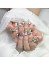 アン ジョーヌドラゴ/【ロングネイル】キラキラネイル