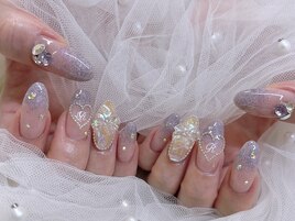 イニシャル推しネイル