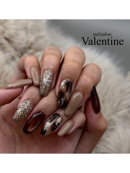 ネイルサロン ヴァレンタイン(nailsalon Valentine)の写真/秋design多数！定額ジェル5800円フット定額800円引き☆スカルプ8000円