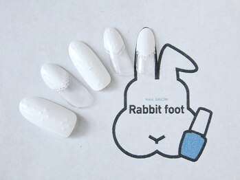 ネイルサロン ラビットフット(Rabbit foot)/レースフレンチ8980円！