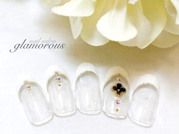 ネイルグラマラス 西新井店/《パラジェル》フレンチ 人気 3