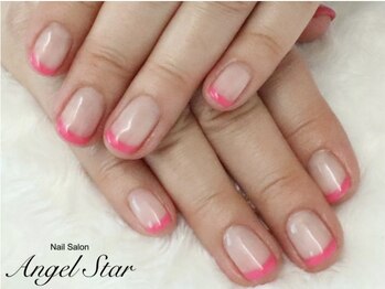 エンジェルスター(Angel Star)/大人可愛いピンクフレンチネイル