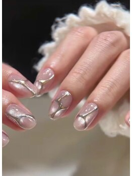 ヘブン ネイル 鶯谷(HEAVEN Nail)/ゴージャスで個性的なデザイン