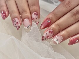 さくらんぼネイル