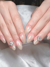 マグネット×ラメ