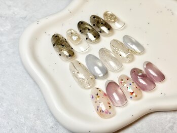 ローズデール アベイユ(ROSEDALE Abeille)の写真/予算や好みに合わせて選べる定額メニューで理想の爪先へ☆定番から春のトレンドデザインまで豊富に楽しめる