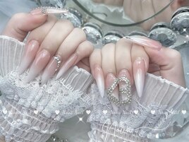 華やかロングネイル