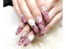 アグン(agung)/タイダイネイル★3Dお花アート