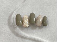 ジョアアンジェ 上本町店(joieange)/カーキ　ゴールド　シンプル