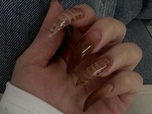 アイネイルズ 渋谷店(I nails)/【Momoka.h】ブラウングラデ