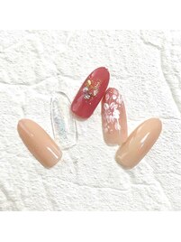 ぴんく桜ネイル