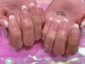 フレンチネイル(オフ無料　ハンドｏｒフット)クリアベース　６０００円