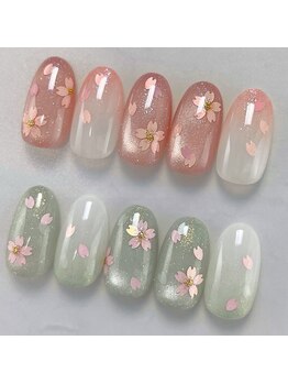 シーシーネイルサロン 池袋(C.C.Nail salon)/春の桜ネイル