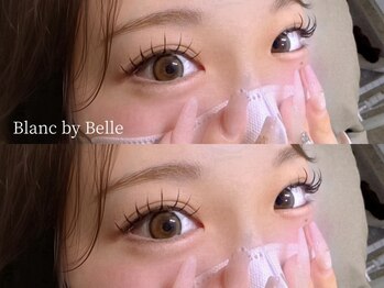 ブラン バイ ベル 西中島南方(Blanc by Belle)の写真/【西中島】超軽量×高持続力!束感のある目元に!モチ良いLEDマツエク/フラットラッシュ★初めての方にも◎