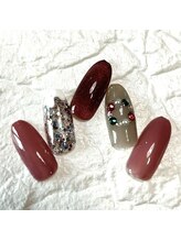 ミュナ(myuna)/クリスマスリースネイル