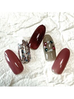 ミュナ(myuna)/クリスマスリースネイル