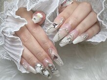 アビス(Abyss)/ハート埋め尽くしネイル