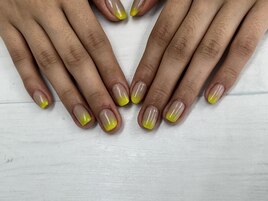 バーチャルグラデーションネイル