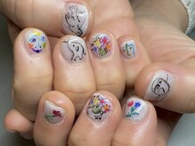 ポピコと種爪 西荻窪/色鉛筆ネイル