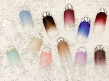 ネイルエイム(Nail eim)/ガラスフレンチ★グラデ★￥8300