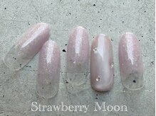 サロンストロベリームーン(Salon Strawberry Moon)/マグネットアートネイル　￥6980