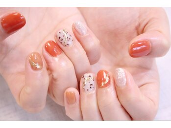 ラルネイル 大宮(Lull. nail)/＊ヒョウ柄＊ニュアンスミラー＊