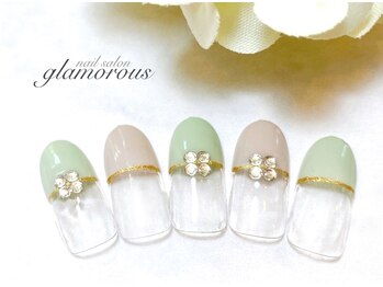 ネイルグラマラス 西新井店/《パラジェル》フレンチ 人気 3