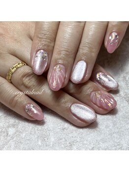 クリスタルネイル ゆめタウン博多店(CRYSTAL NAIL)/人魚の鱗ネイル★