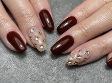 エムズ(M's)/ボルドー秋ネイル