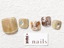 アイネイルズ 梅田店(I nails)/ニュアンス箔シェル￥9200