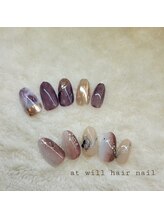 アット ウィル ヘアー ネイル(at will hair nail)/定額デザイン¥7,040(寺井)