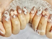 コユビ(koyubi.)/バレンタインハートリボンネイル