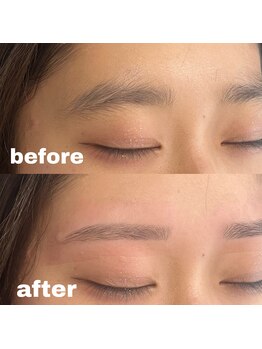 アイズ 天神大名店(eye's)/美眉スタイリングbefore→after