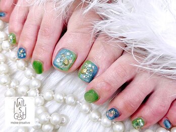 ネイルズガッシュ 蒲田西口店(NAILsGUSH)の写真/おしゃれは足元から♪うるキラから派手かわいいまで挑戦できちゃう！イベントや旅行前にもおすすめ★