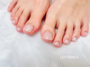 レフトネイルズ(LEFTNAILS)/オーロラミラー　フットネイル