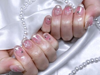 桜/蝶々/チーク/マグネット