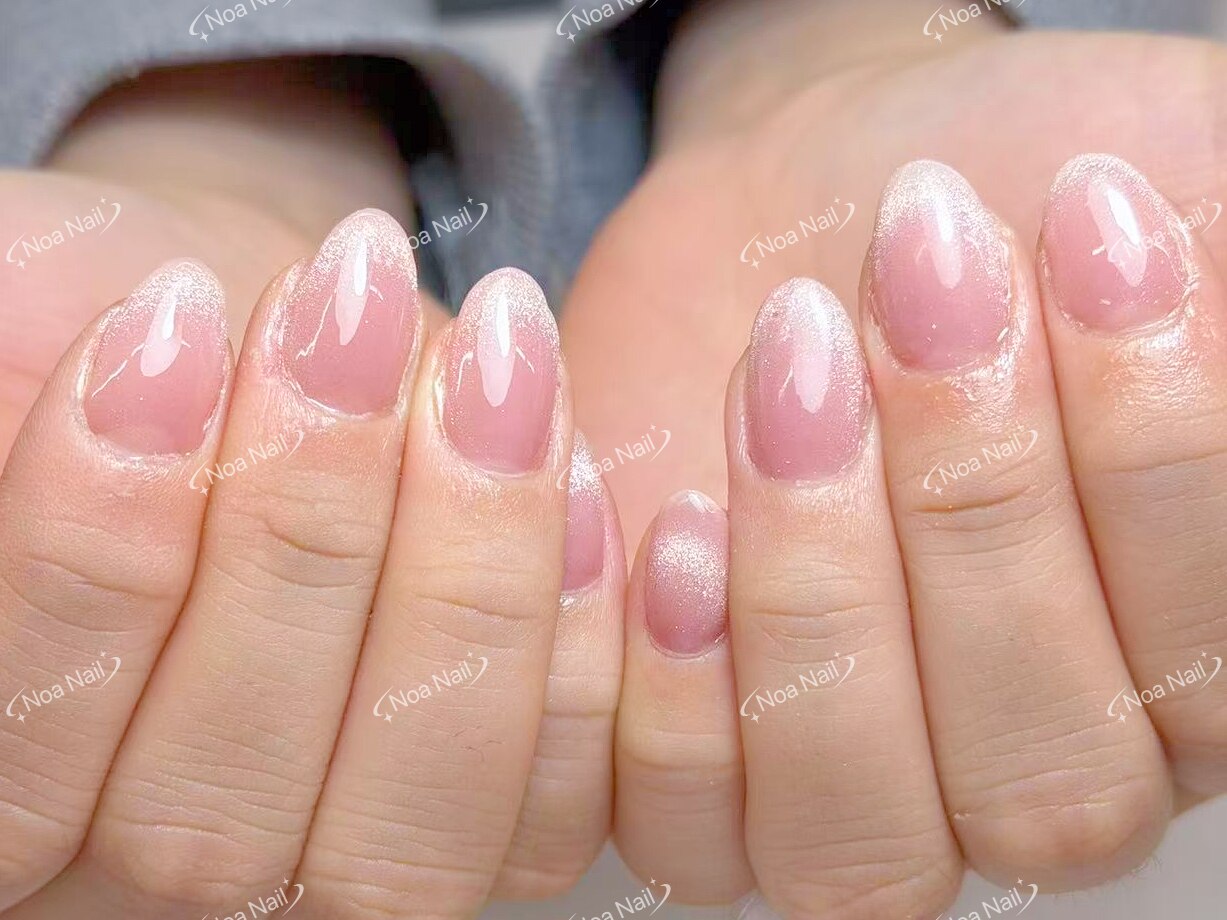 FERVOOOR シルバーとピンクのアートネイル（二つ） セルフネイルのネイルデザイン | ネイルホリック Future Metal｜ネイル