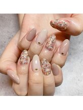 アウグーリ(AUGURI)/ベージュ × ツイード ♪