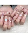 さくらんぼスカルプネイル